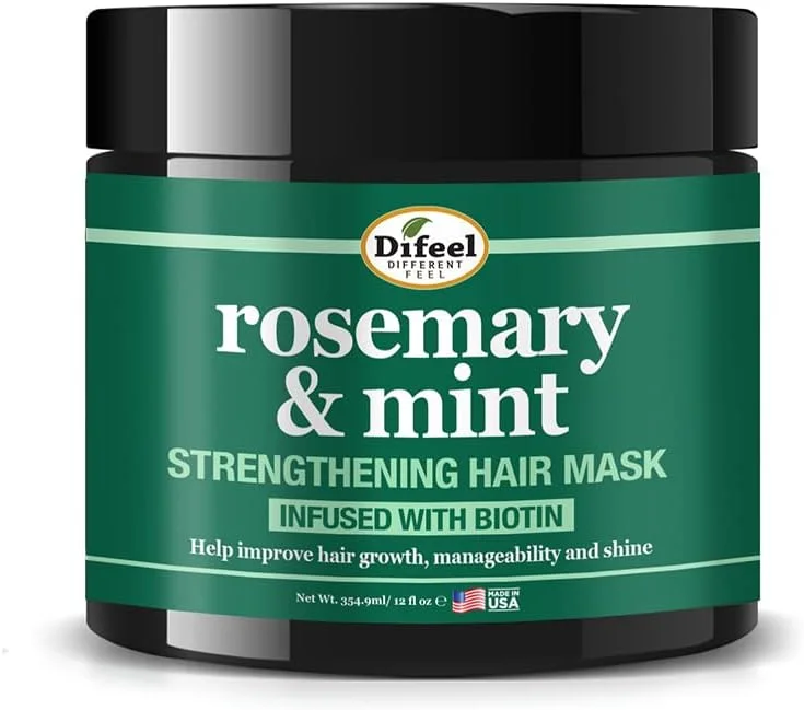 ماسک تقویت کننده مو رزماری و نعناع دیفیل با بیوتین 355 میلی لیتر - ماسک تقویت کننده مو، درمان مو با رزماری