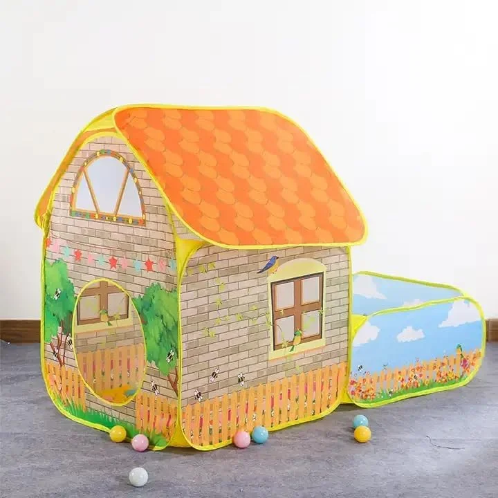 تونل بازی کودک تاشو، چادر بازی کودک برای بازی های ماجراجویانه داخل و خارج از خانه، چادر اسباب بازی قابل حمل کودک به همراه کیف حمل برای دختران و پسران