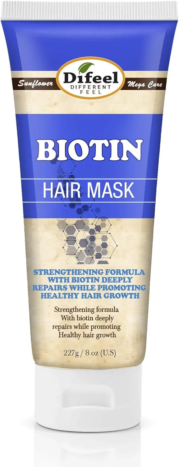 ماسک مو بیوتین دیفیل 226 گرم - ماسک نرم کننده عمیق مو برای رشد مو، ماسک مو برای جلوگیری از ریزش مو