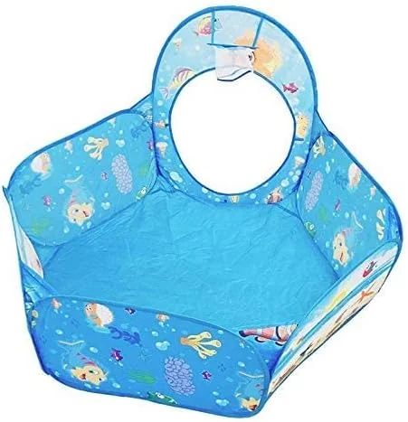 چادر بازی تاشو 3 در 1 کودکانه طرح خال خال با تونل، استخر توپ و کیف زیپ دار