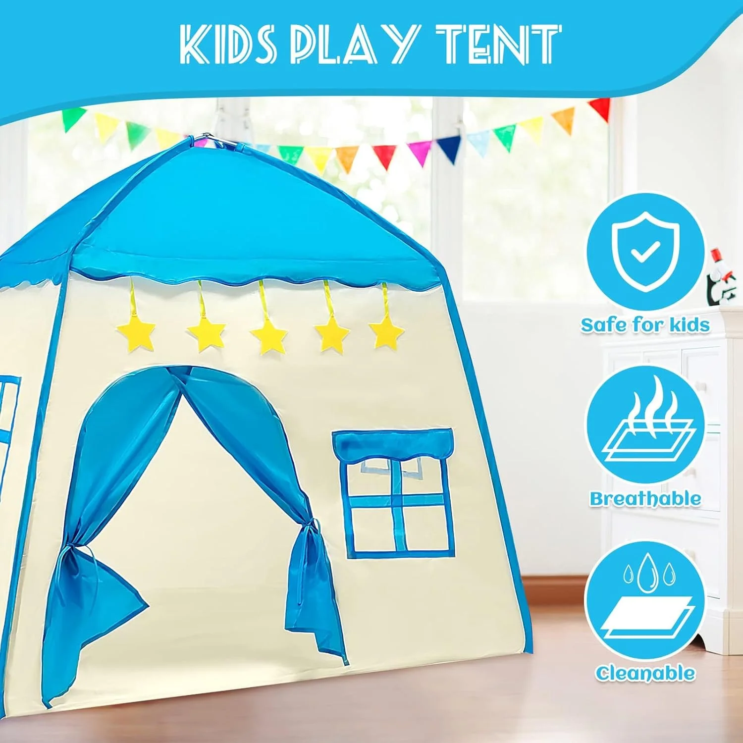 چادر بازی کودکان، خانه بازی کودکان، چادر سرپوشیده و روباز کودکان نوپا، خانه بازی قلعه پرنسس و شاهزاده، چادر هدیه تیپی افسانه ای، پارچه آکسفورد چادر بازی کودکان، خانه بازی کودکان، چادر سرپوشیده و روباز کودکان نوپا، خانه بازی قلعه پرنسس و شاهزاده، چادر هدیه تیپی افسانه ای، پارچه آکسفورد