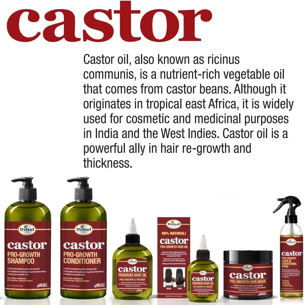 ماسک موی کرچک تقویت کننده مو دیفیل 355 میلی لیتر