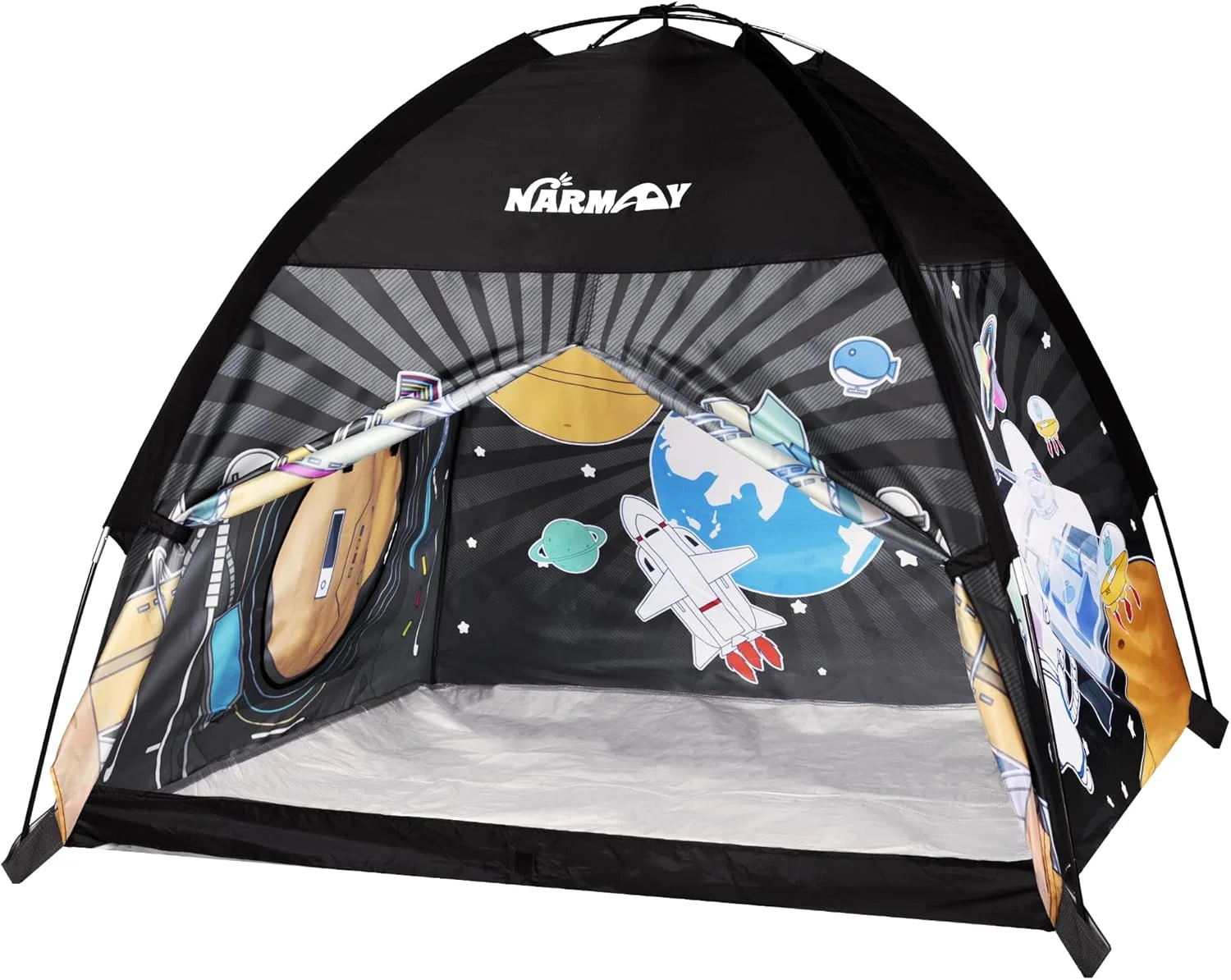چادر بازی کودک نارمی مدل گنبدی دنیای فضا مناسب بازی در فضای داخلی/خارجی - 122x122x101 سانتی متر