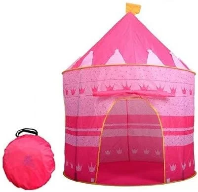 چادر بازی دخترانه پاپ آپ مدل قلعه صورتی - چادر بازی تاشو پرنسس مناسب برای استفاده در فضای داخلی و خارجی چادر بازی دخترانه پاپ آپ مدل قلعه صورتی - چادر بازی تاشو پرنسس مناسب برای استفاده در فضای داخلی و خارجی