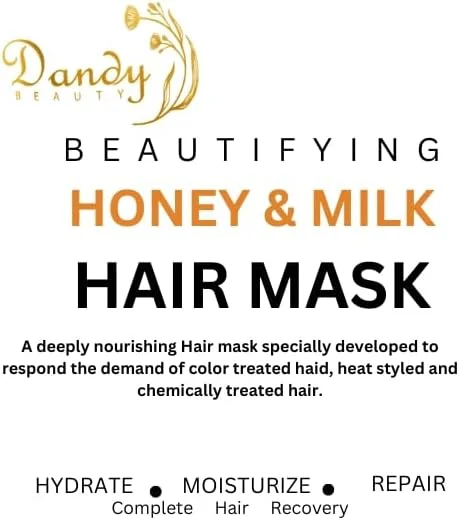 ماسک مو عسل و شیر دندی بیوتی 1000 گرم