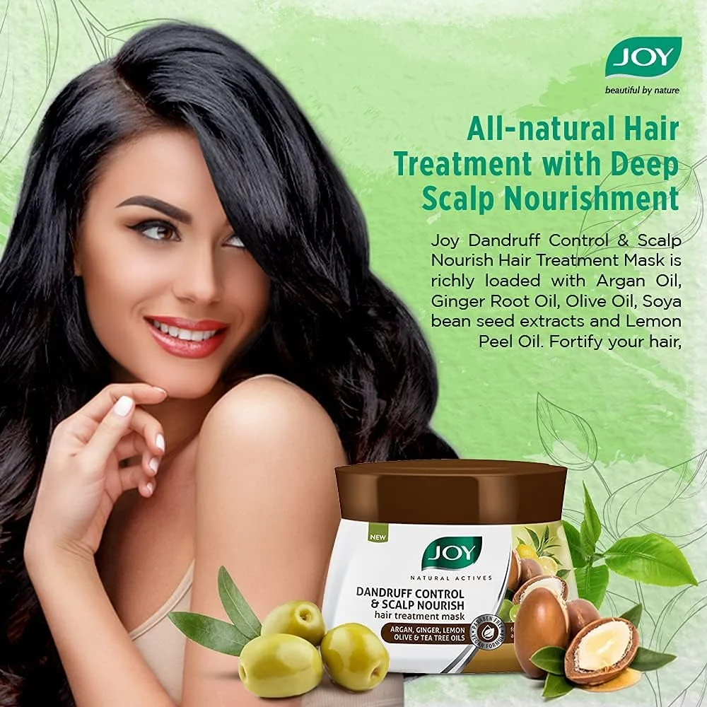 ماسک موی آرگان اکتیوهای طبیعی جوی، ماسک درمانی کنترل شوره سر و تغذیه کننده پوست سر حاوی روغن آرگان، زنجبیل، لیمو، زیتون و درخت چای، ضد شوره سر، ماسک درمانی مو - فاقد پارابن - 150 میلی لیتر - 1 عدد