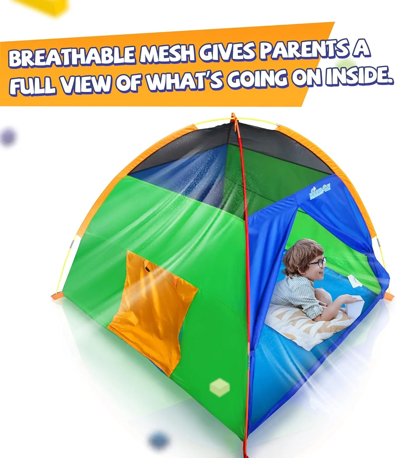 چادر بازی کودک نارمی - مدل گنبدی، مناسب بازی در فضای داخلی و خارجی - ابعاد 152x152x112 سانتی متر چادر بازی کودک نارمی - مدل گنبدی، مناسب بازی در فضای داخلی و خارجی - ابعاد 152x152x112 سانتی متر