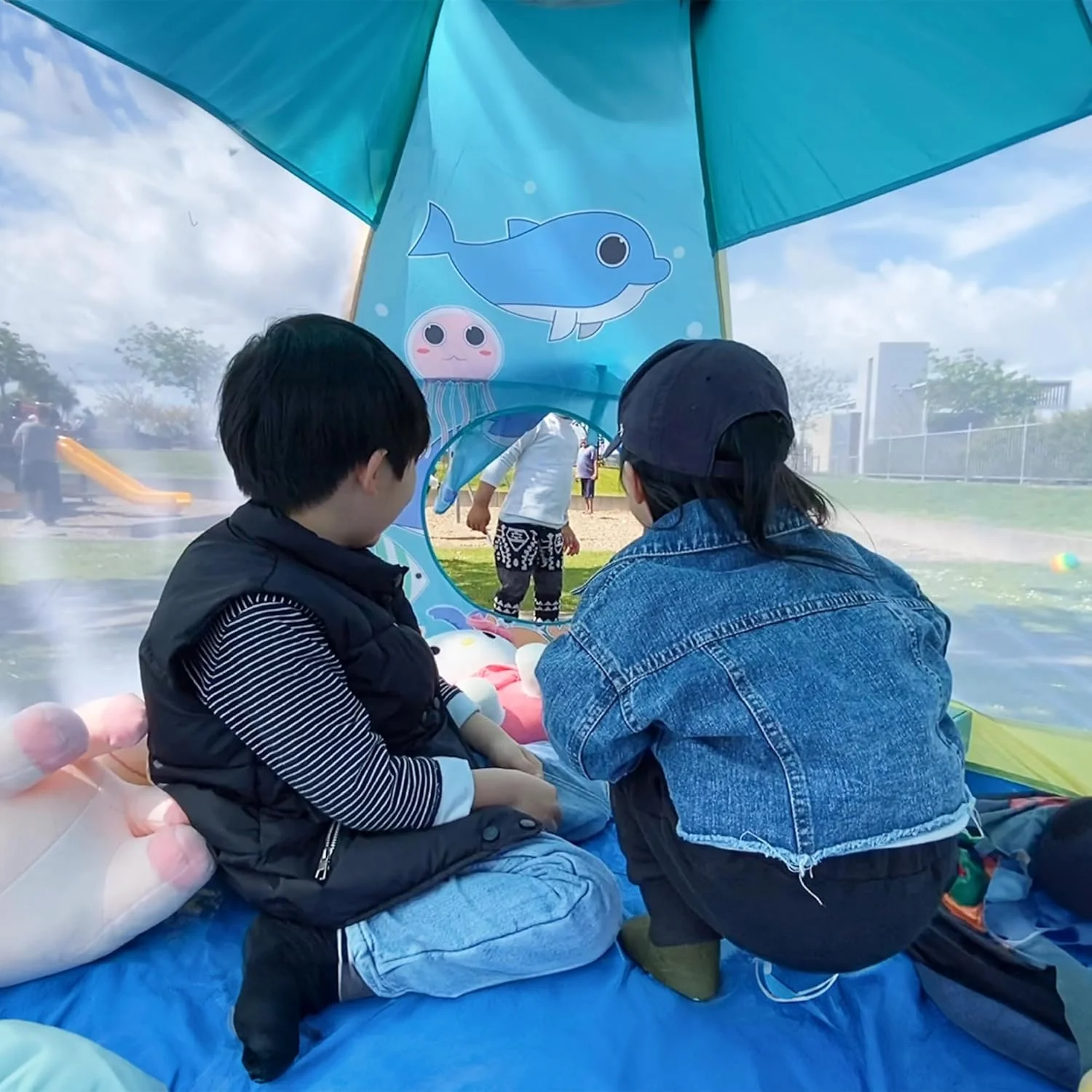 چادر بازی کودک نارمی مدل دنیای اقیانوس، مناسب بازی در فضای داخلی و خارجی - ابعاد 182x152x106 سانتی متر