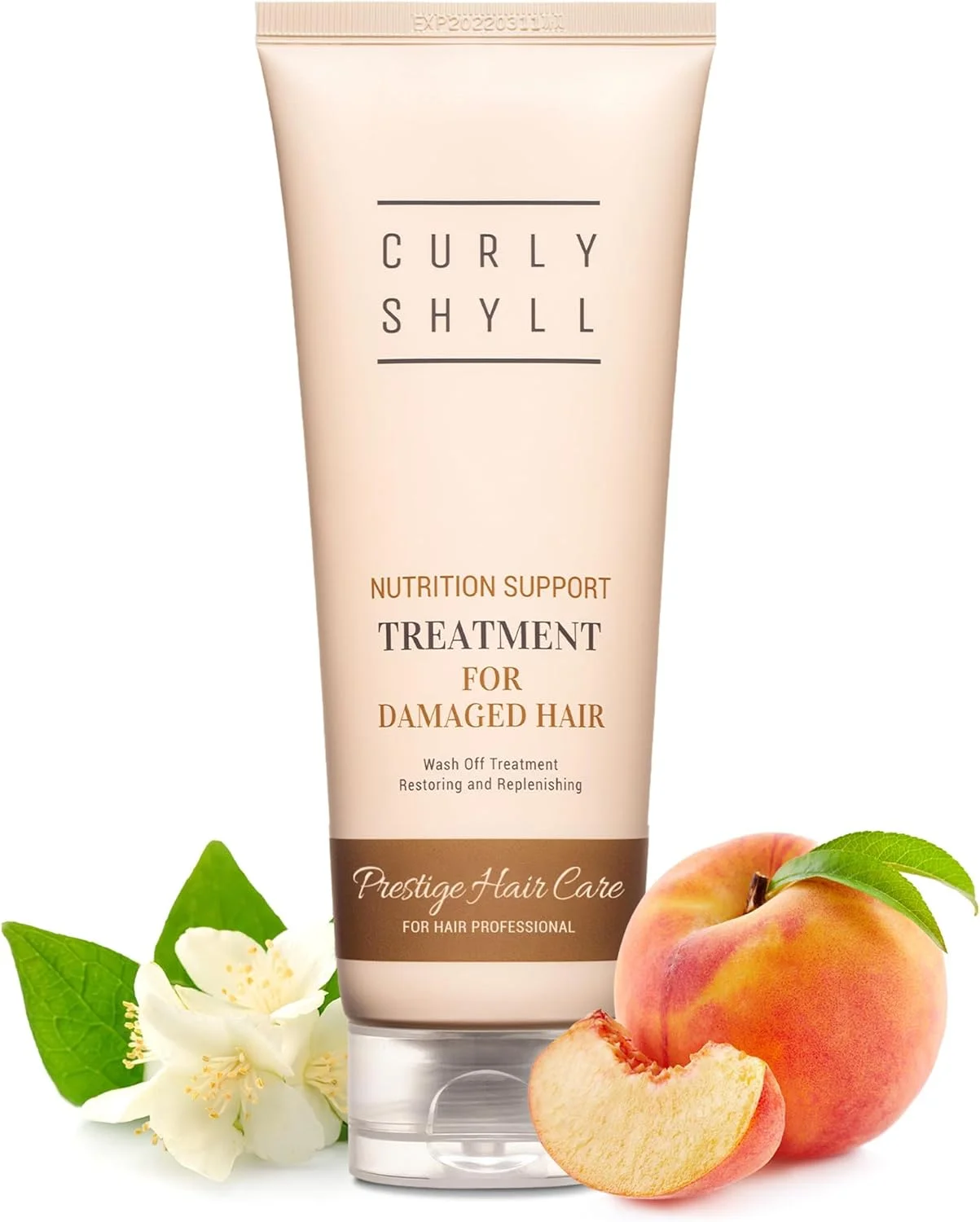 درمان تقویتی مو کرلی شیل، 250 میلی لیتر | درمان مغذی موی حرفه ای با پروتئین ابریشم غنی شده برای موهای به شدت آسیب دیده | دو بار در هفته استفاده شود | فاقد پارابن