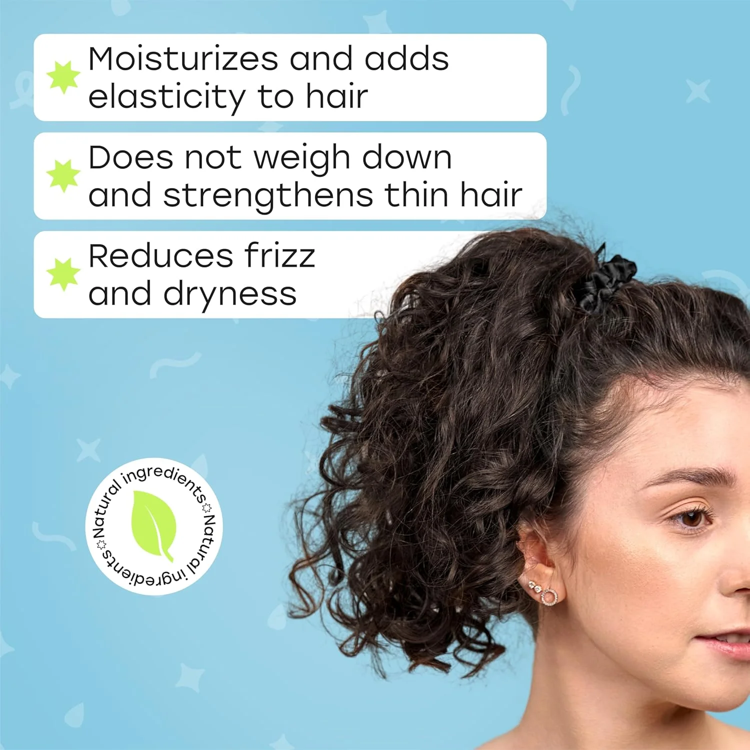 ماسک مو فر کرل راک اند رول - ترمیم کننده و مرطوب کننده - بدون پارابن، بدون سولفات، نعناع و لیمو، 300 میلی لیتر