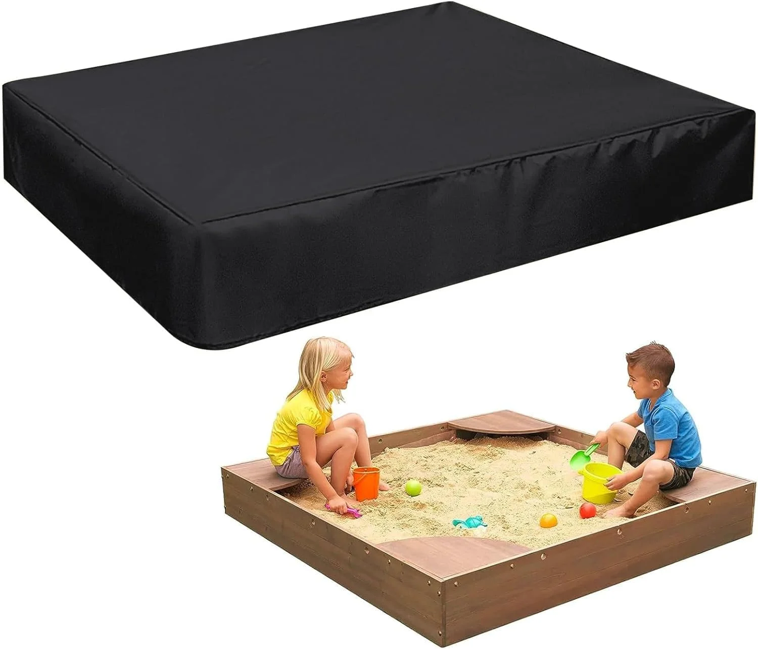 روکش جعبه شنی ABOCIDEGE، ضد آب سنگین، محافظت از شن و ماسه و اسباب بازی های جعبه شنی