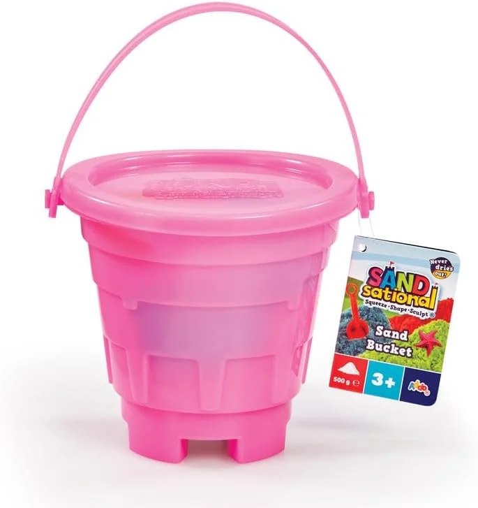 سطل شن بازی ادو مدل Sandsational، 500 گرم، متنوع، سطل قلعه ای شکل شامل شن های رنگارنگ و روشن، قالب ها و بیلچه، اسباب بازی ساحلی برای کودکان سطل شن بازی ادو مدل Sandsational، 500 گرم، متنوع، سطل قلعه ای شکل شامل شن های رنگارنگ و روشن، قالب ها و بیلچه، اسباب بازی ساحلی برای کودکان