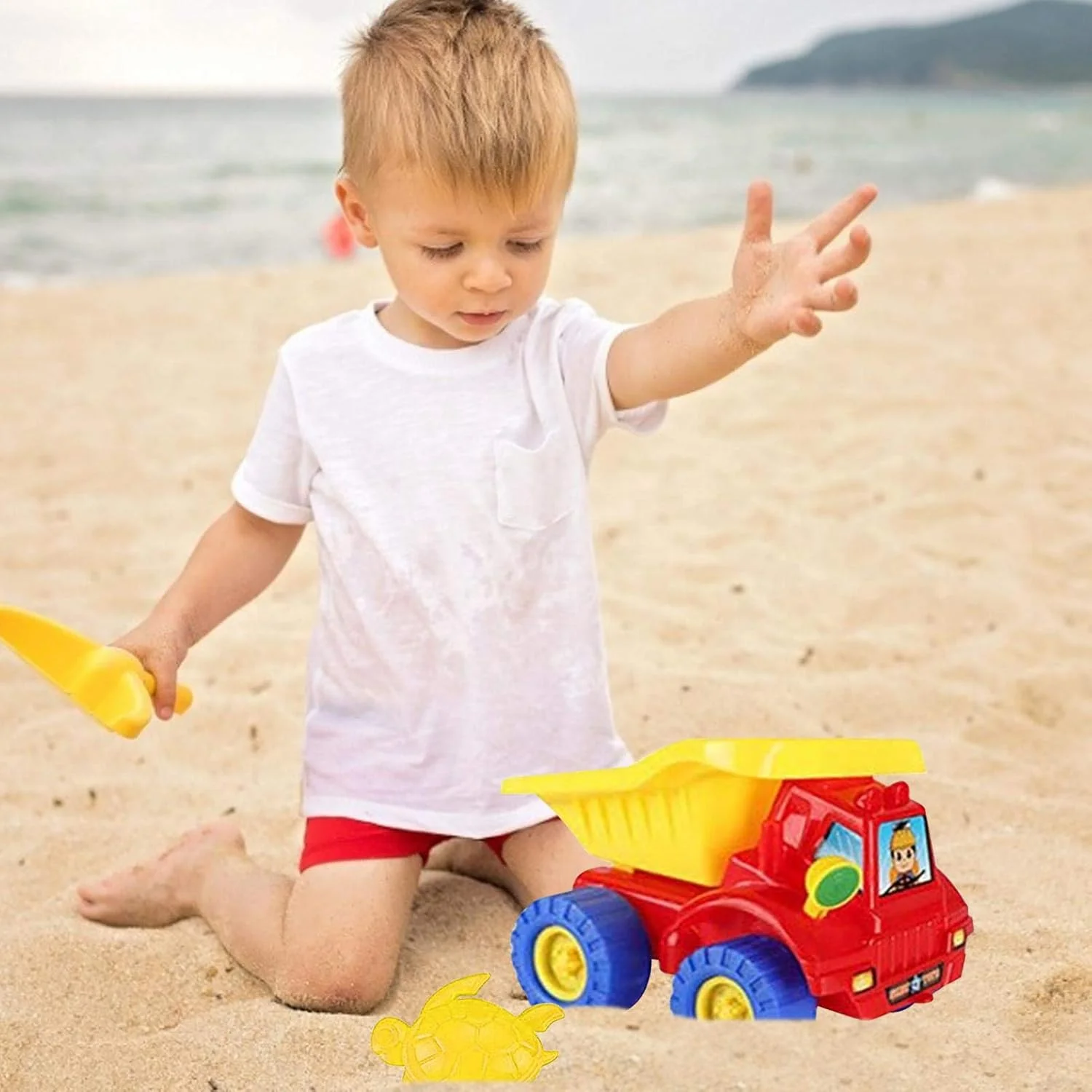 مجموعه 14 تکه اسباب بازی ساحلی برای کودکان، اسباب بازی های گودال شن و ماسه تابستانی، ابزار بازی شن و ماسه کودکان، قلعه ساحلی در فضای باز تابستانی و اسباب بازی حمام مجموعه 14 تکه اسباب بازی ساحلی برای کودکان، اسباب بازی های گودال شن و ماسه تابستانی، ابزار بازی شن و ماسه کودکان، قلعه ساحلی در فضای باز تابستانی و اسباب بازی حمام