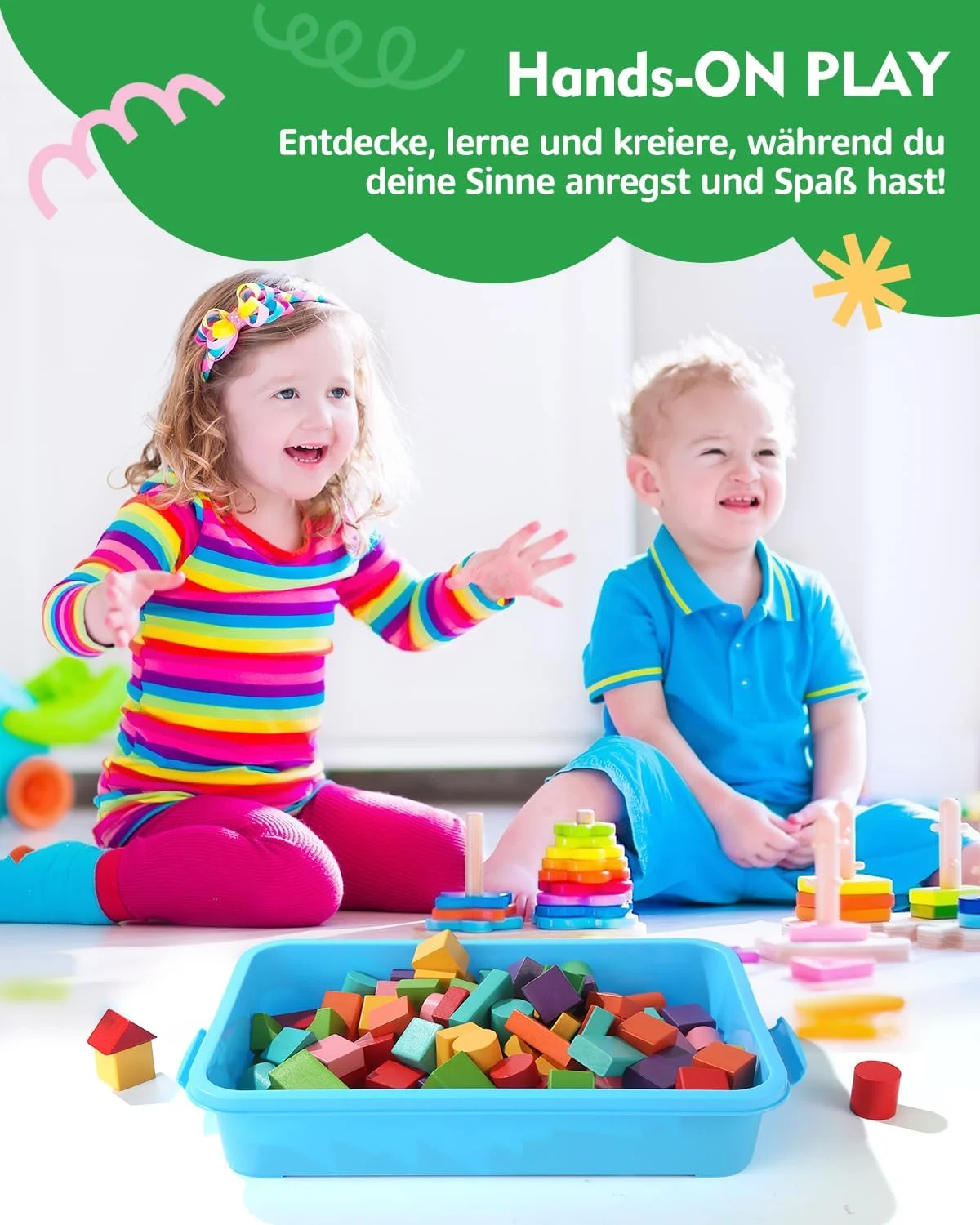 جعبه شن بازی کودک AtMini به همراه درب، اسباب بازی حسی سطل شن برای فعالیت شن بازی کودکان، سینی پلاستیکی برای آب، شن، مهره و موارد دیگر (بسته 2 عددی) جعبه شن بازی کودک AtMini به همراه درب، اسباب بازی حسی سطل شن برای فعالیت شن بازی کودکان، سینی پلاستیکی برای آب، شن، مهره و موارد دیگر (بسته 2 عددی)