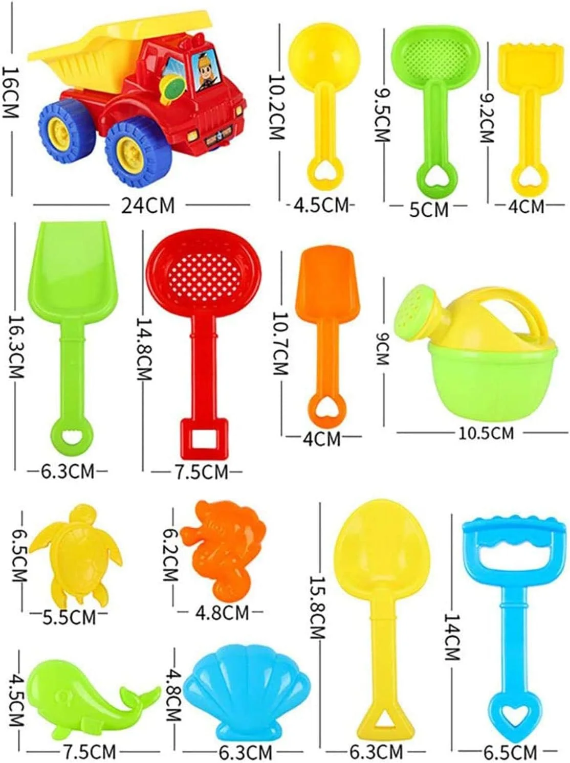 مجموعه 14 تکه اسباب بازی ساحلی برای کودکان، اسباب بازی های گودال شن و ماسه تابستانی، ابزار بازی شن و ماسه کودکان، قلعه ساحلی در فضای باز تابستانی و اسباب بازی حمام مجموعه 14 تکه اسباب بازی ساحلی برای کودکان، اسباب بازی های گودال شن و ماسه تابستانی، ابزار بازی شن و ماسه کودکان، قلعه ساحلی در فضای باز تابستانی و اسباب بازی حمام