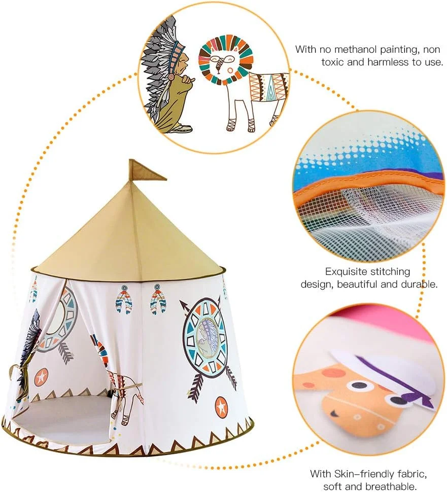 چادر بازی قلعه پرنسس Jovenn، چادر سبک و قابل حمل کودکان، مناسب برای داخل و خارج از خانه، 3+ سال، دخترانه