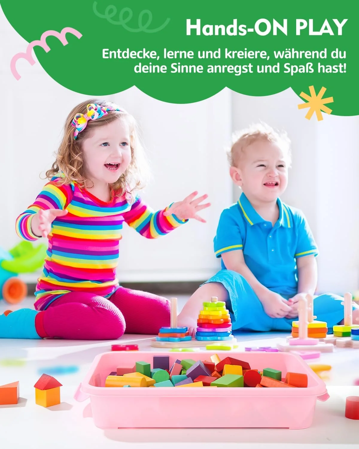 جعبه شن بازی کودک AtMini به همراه درب، اسباب بازی حسی سطل شن برای فعالیت های شن بازی کودکان، سینی پلاستیکی برای آب، شن، مهره و موارد دیگر (بسته 2 عددی) جعبه شن بازی کودک AtMini به همراه درب، اسباب بازی حسی سطل شن برای فعالیت های شن بازی کودکان، سینی پلاستیکی برای آب، شن، مهره و موارد دیگر (بسته 2 عددی)