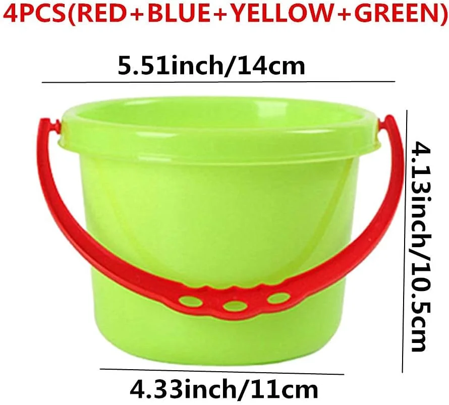 اسباب بازی ساحلی برای کودکان، مجموعه اسباب بازی شن بازی، مناسب بازی کودکان در شن و ماسه، 4 تکه