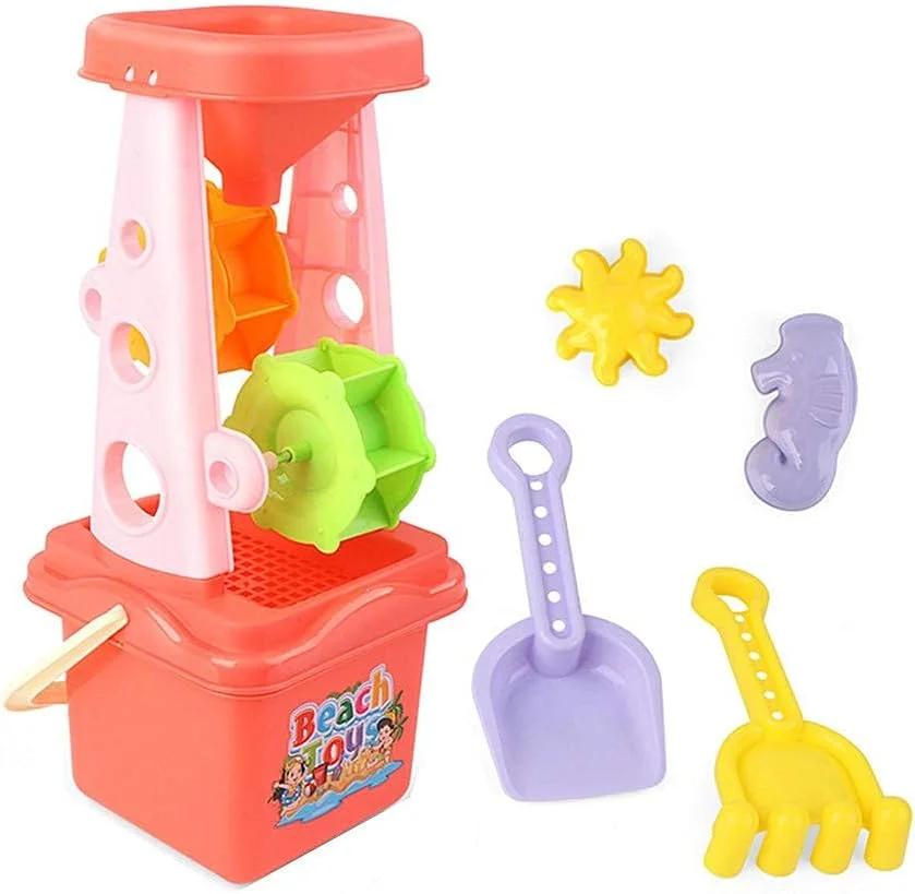 سطل و بیل اسباب بازی ساحلی، ست سطل و بیل، اسباب بازی های ساحلی کودکان، بازی شن و ماسه برای کودکان، اسباب بازی های گودال شن و ماسه، اسباب بازی های شن و ماسه، بازی شن و ماسه برای کودکان، گودال شن و ماسه صورتی