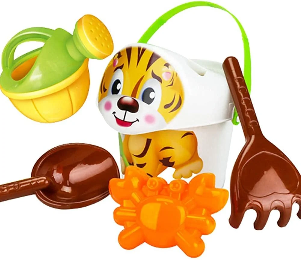 ست سطل و بیل اسباب بازی ساحلی، بازی شن و ماسه برای کودکان، اسباب بازی های گودال شن، اسباب بازی های ساحلی کودکان، ست سطل و بیل