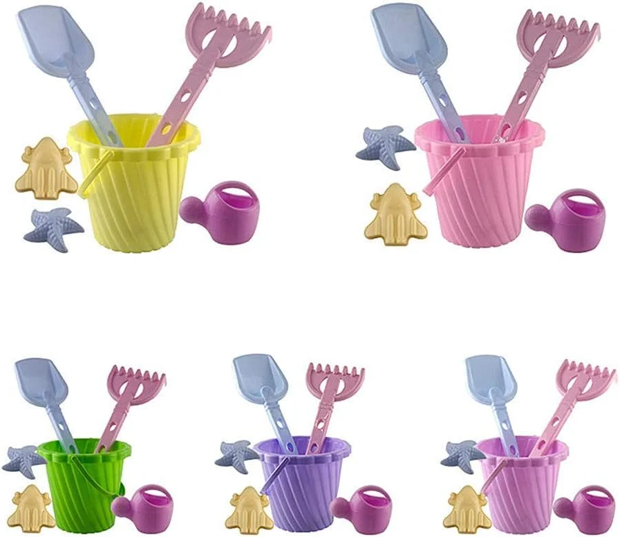 سطل اسباب بازی ساحلی و بیلچه مجموعه ساحلی سطل و بیلچه بازی شن و ماسه برای کودکان گودال شن و ماسه بازی کودکان مجموعه سطل و بیلچه ساحلی