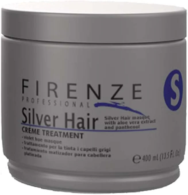 ماسک مو بنفش نقره ای حرفه ای FIRENZE Firenze (بدون سولفات نمک و پارابن) 400 میلی لیتر به همراه کیف هدیه قرمز رایگان