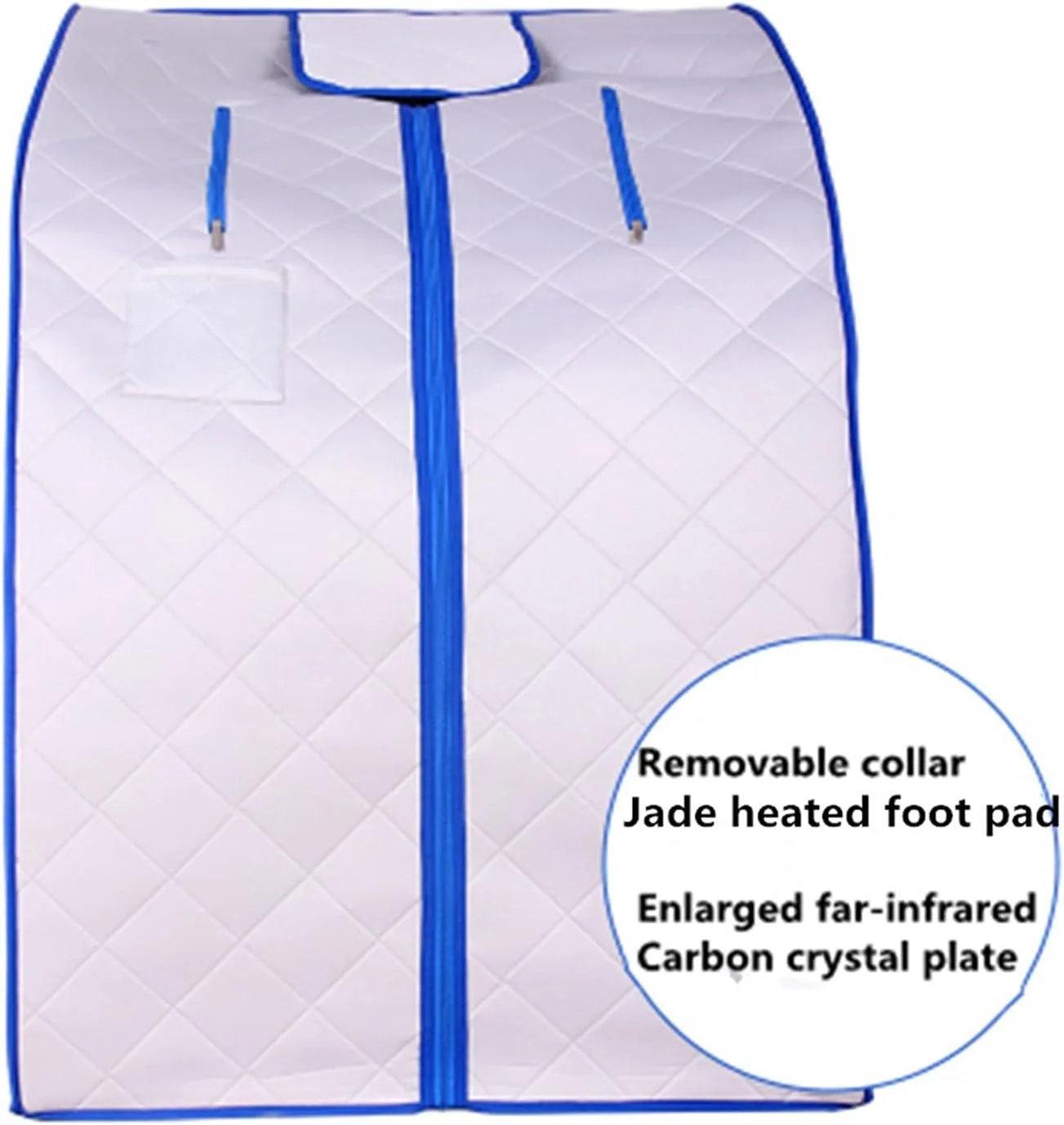 اتاق سونا بخار تاشو شخصی خانگی GDJmnbv برای اسپا، حمام خشک قابل حمل با گرمایش صفحه فیبر کربنی برای کاهش وزن