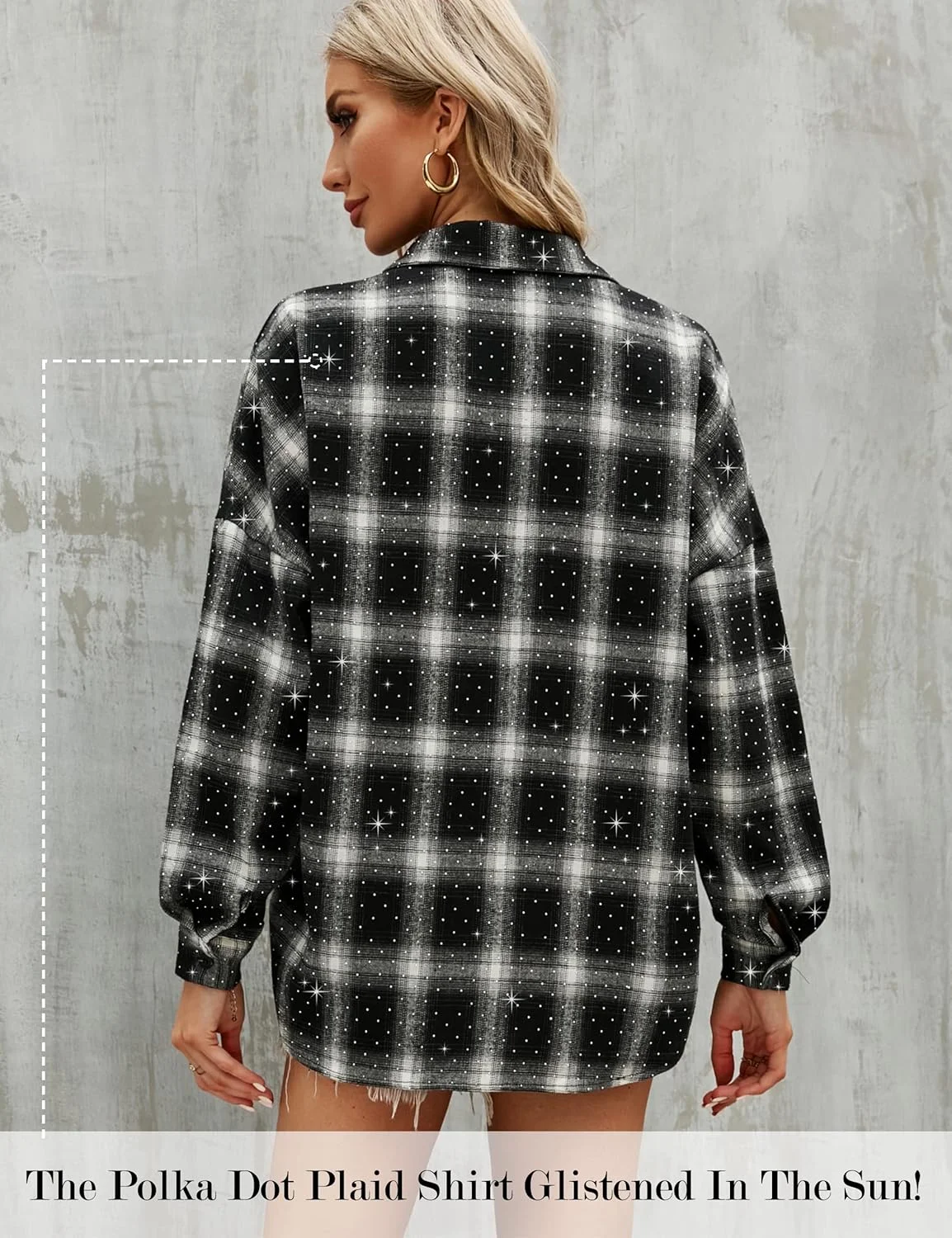 بلوز زنانه Blooming Jelly طرح چهارخانه دکمه دار آستین بلند، شاکت فلانل، مناسب استایل اداری و روزمره به همراه جیب