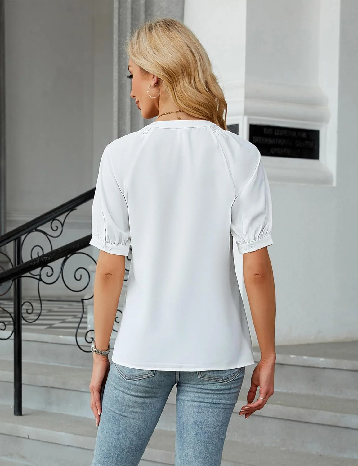 بلوز مجلسی زنانه Blooming Jelly، بلوزهای غیر رسمی تجاری، پیراهن های دکمه دار تابستانی برای کار 2025