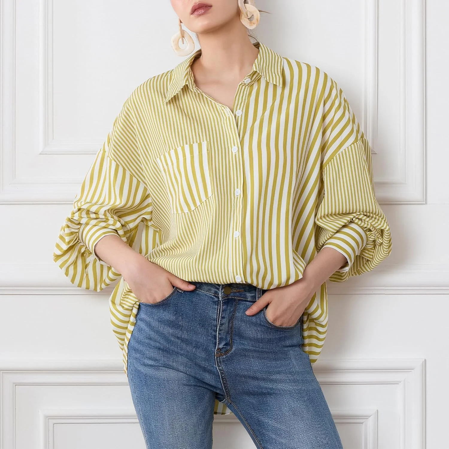 پیراهن آستین کوتاه یقه دار دکمه دار نخی مردانه و زنانه Chejooe