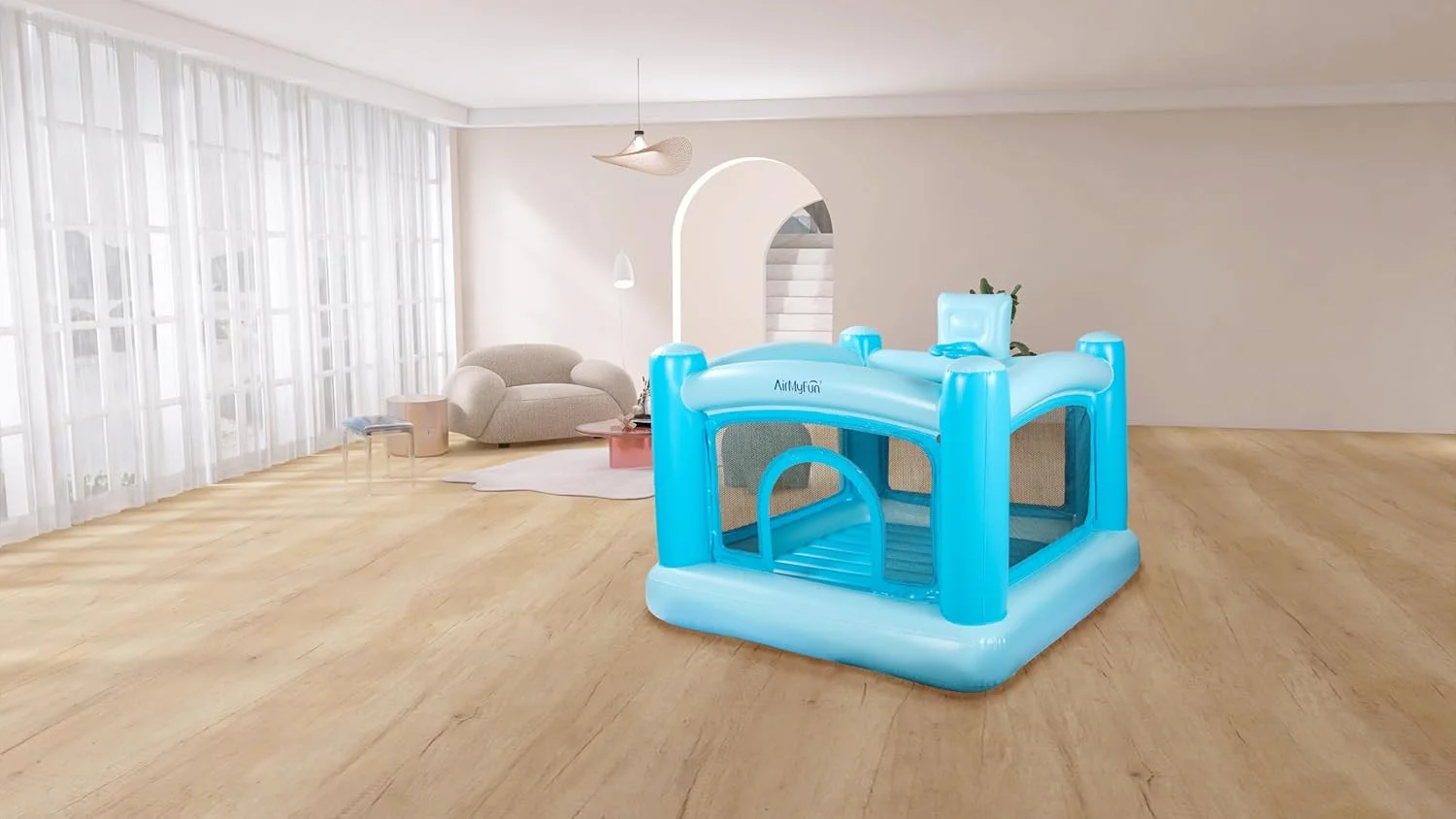 جامپینگ بادی بادی ایرمی فان برای کودکان، 175x175x148 سانتی متر، 3-6 سال جامپینگ بادی بادی ایرمی فان برای کودکان، 175x175x148 سانتی متر، 3-6 سال