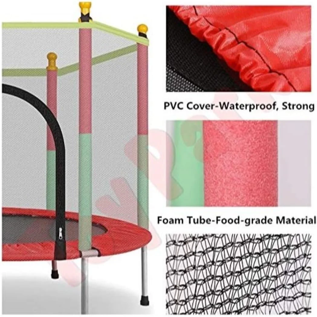 ترامپولین تناسب اندام تاشو با ارتفاع قابل تنظیم برای کودکان و بزرگسالان | ریباندر داخل/خارج از منزل با توری محافظ ایمنی، حلقه بسکتبال و نرده فوم | جامپینگ کودک تجهیزات ورزشی خانگی ترامپولین تناسب اندام تاشو با ارتفاع قابل تنظیم برای کودکان و بزرگسالان | ریباندر داخل/خارج از منزل با توری محافظ ایمنی، حلقه بسکتبال و نرده فوم | جامپینگ کودک تجهیزات ورزشی خانگی