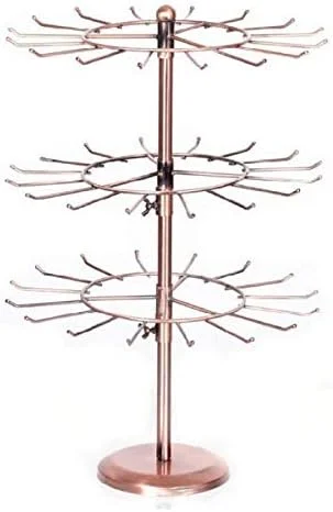 استند فلزی نمایش جواهرات، گردنبند و دستبند با 48 آویز استند فلزی نمایش جواهرات، گردنبند و دستبند با 48 آویز