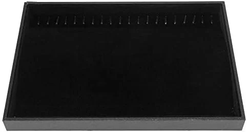 جعبه نگهداری دستبند و گردنبند مخملی - مشکی