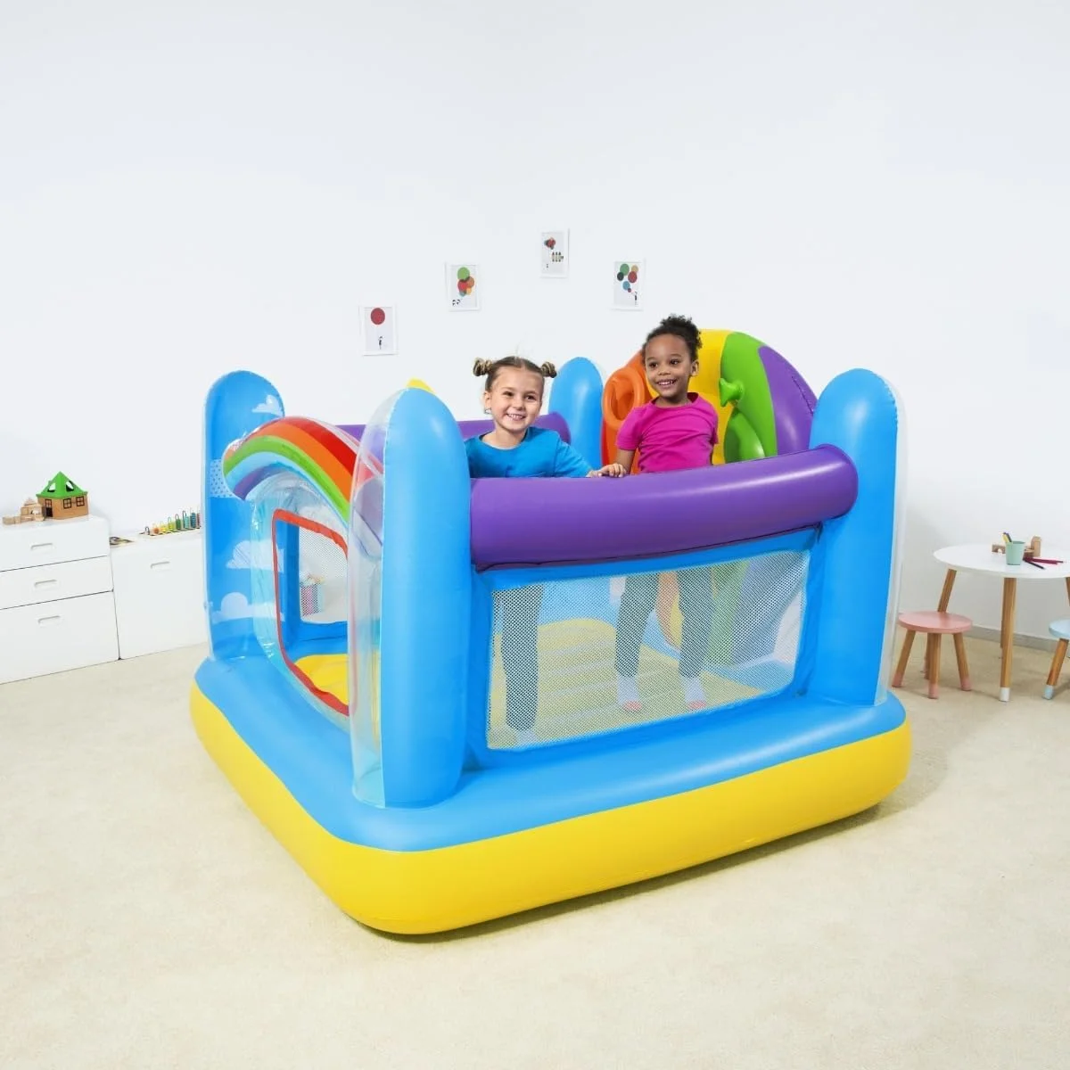 جامپینگ بادی بالن بست وی مدل 69" x 68" x 54"/1.75m x 1.73m x 1.37m جامپینگ بادی بالن بست وی مدل 69" x 68" x 54"/1.75m x 1.73m x 1.37m