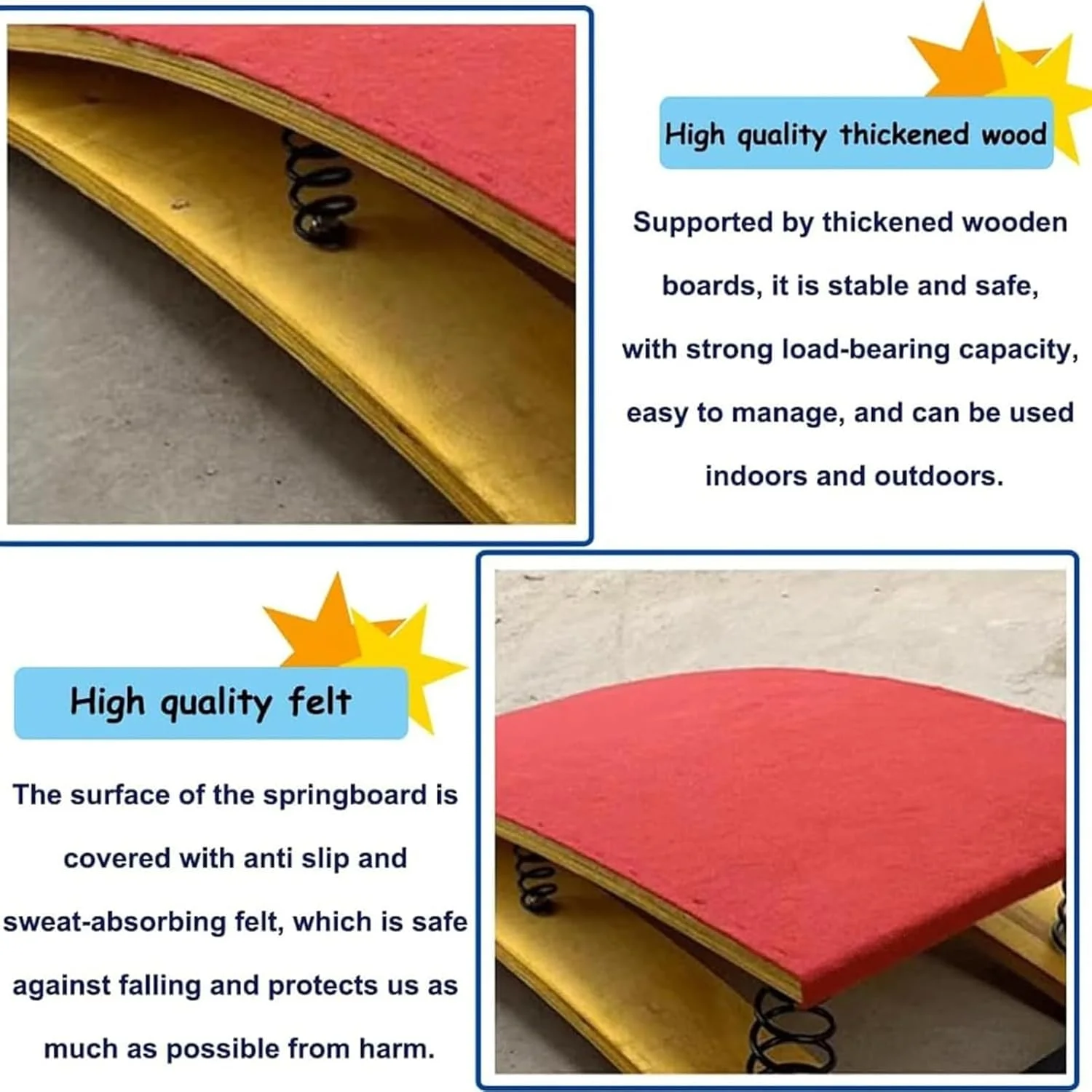 تخته فنری خمیده بزرگسالان و نوجوانان برای ژیمناستیک، تخته پرش ژیمناستیک برای پرش خرک، ترامپولین کوچک خانگی، مناسب برای مدرسه، باشگاه خانگی، بارفیکس، زیرزمین تخته فنری خمیده بزرگسالان و نوجوانان برای ژیمناستیک، تخته پرش ژیمناستیک برای پرش خرک، ترامپولین کوچک خانگی، مناسب برای مدرسه، باشگاه خانگی، بارفیکس، زیرزمین