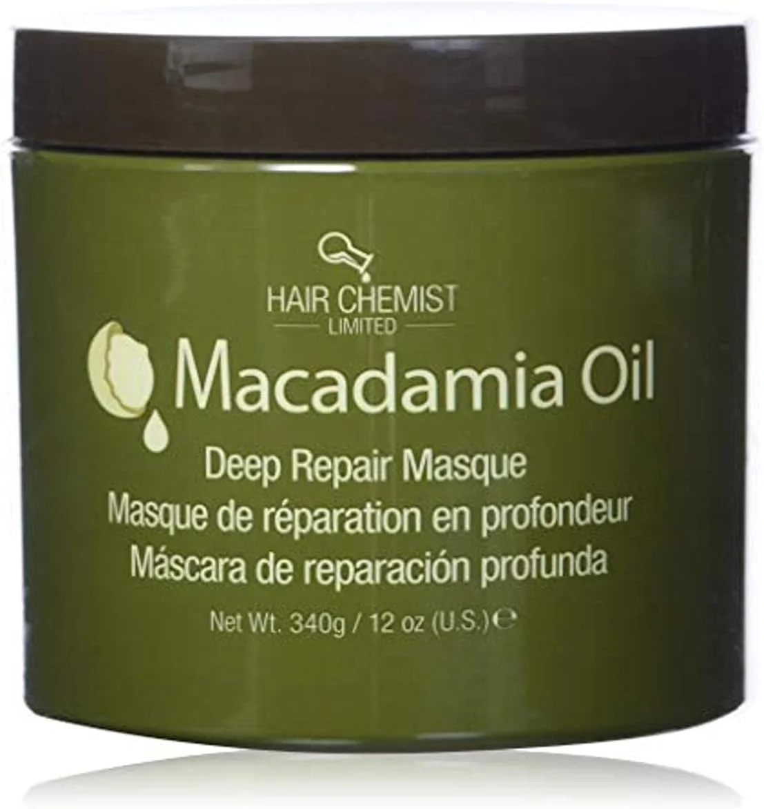 ماسک ترمیم کننده عمیق مو روغن ماکادمیا هیر شیمیست، 340 گرم