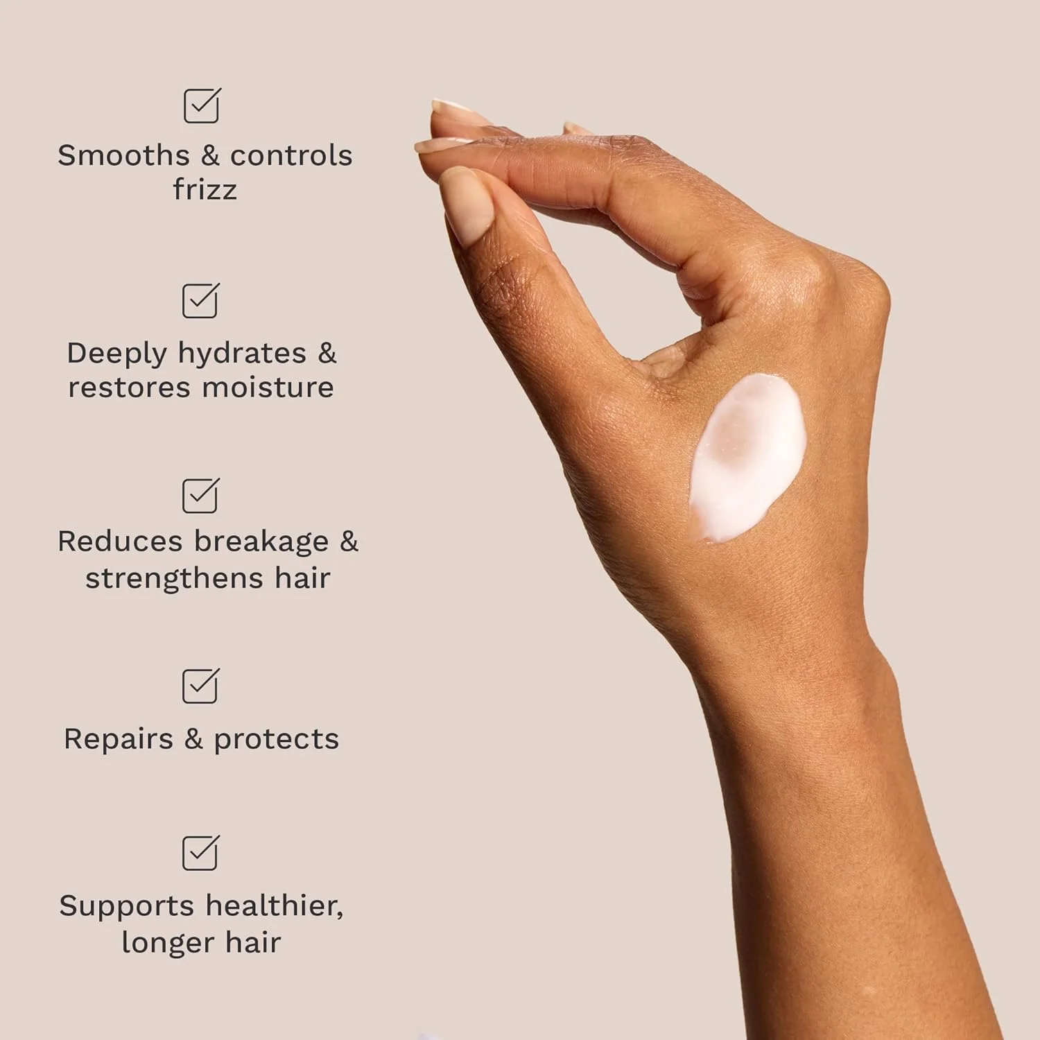 ماسک آبرسان مو هیربرست حاوی روغن آووکادو، نارگیل و عصاره جو دوسر سیاه - نرم کننده عمیق برای رشد، موهای خشک یا آسیب دیده - درمان مغذی و ترمیم کننده ضخیم کننده - 220 میلی لیتر