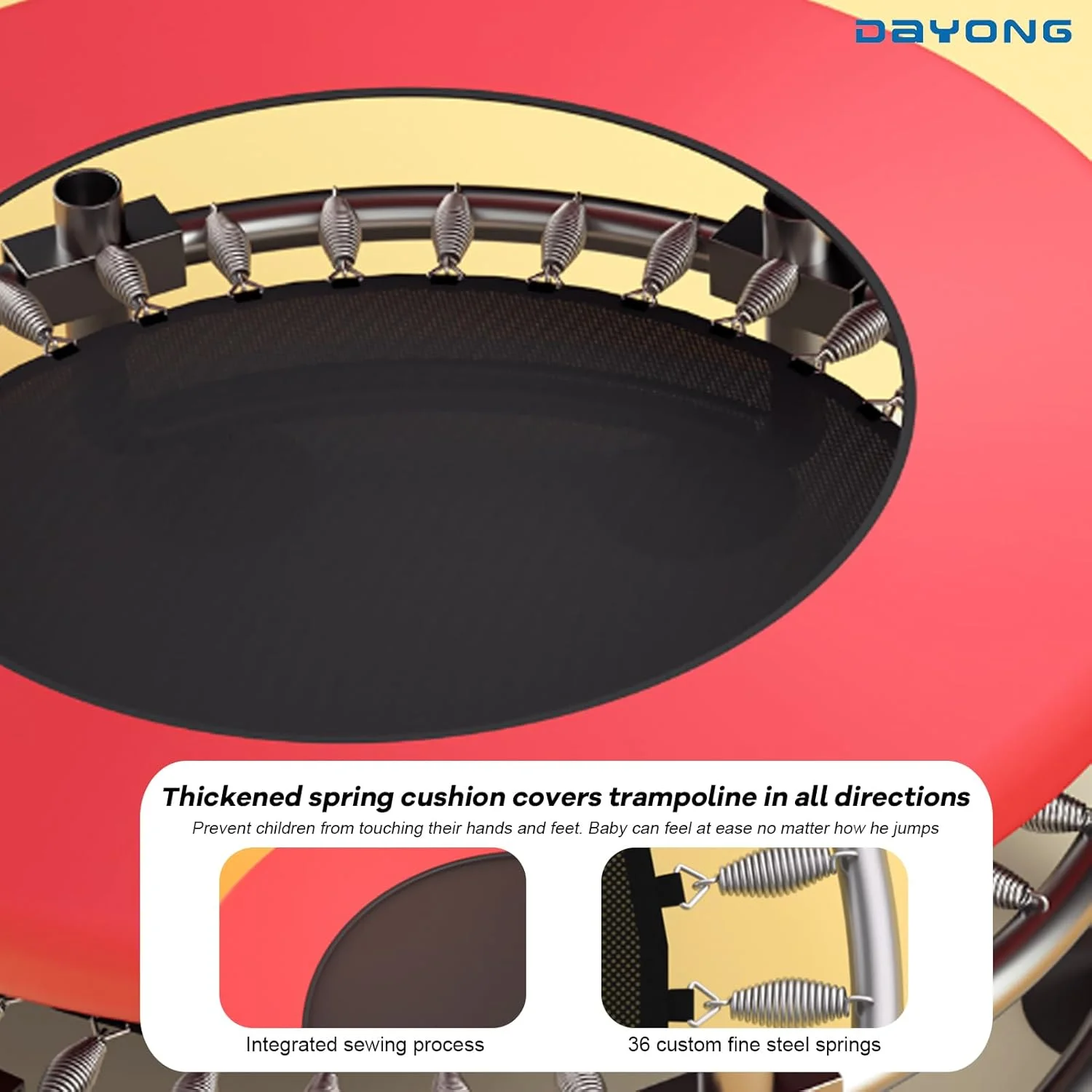 ترامپولین کودک دایونگ، ترامپولین کودک نوپا با توری محافظ ایمنی، ترامپولین کودک با توپ های اقیانوسی/حلقه بسکتبال/تاب، ترامپولین پرش کودکان سرپوشیده فضای باز ترامپولین کودک دایونگ، ترامپولین کودک نوپا با توری محافظ ایمنی، ترامپولین کودک با توپ های اقیانوسی/حلقه بسکتبال/تاب، ترامپولین پرش کودکان سرپوشیده فضای باز