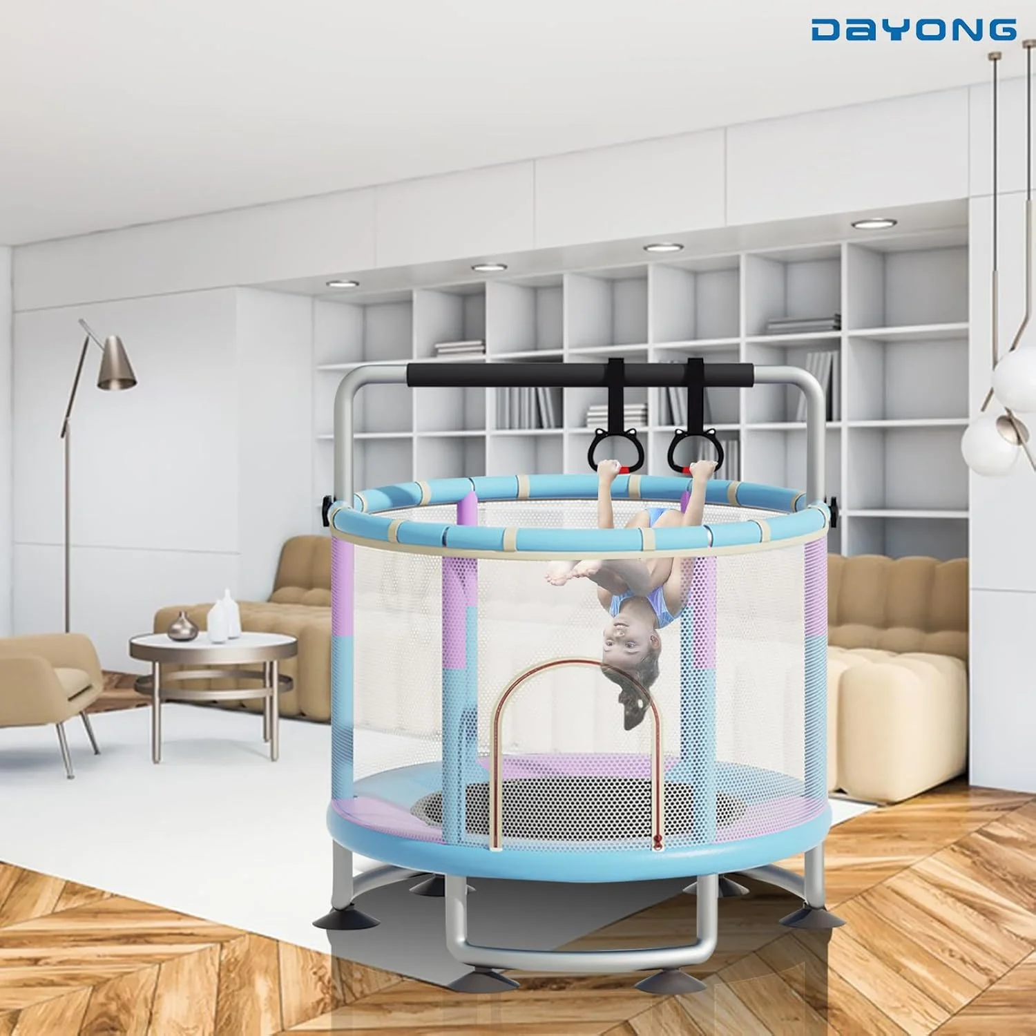 ترامپولین کودک دایونگ، ترامپولین کودک نوپا با توری محافظ ایمنی، ترامپولین کودک با توپ های اقیانوسی/حلقه بسکتبال/تاب، ترامپولین پرش کودکان سرپوشیده فضای باز ترامپولین کودک دایونگ، ترامپولین کودک نوپا با توری محافظ ایمنی، ترامپولین کودک با توپ های اقیانوسی/حلقه بسکتبال/تاب، ترامپولین پرش کودکان سرپوشیده فضای باز