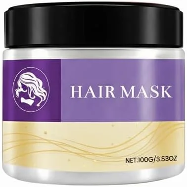 ماسک موی مغذی و ترمیم کننده عمیق – درمان حاوی کلاژن، کراتین و روغن آرگان برای موهای ضخیم، خشک، آسیب دیده یا رنگ شده، مجعد/موج دار