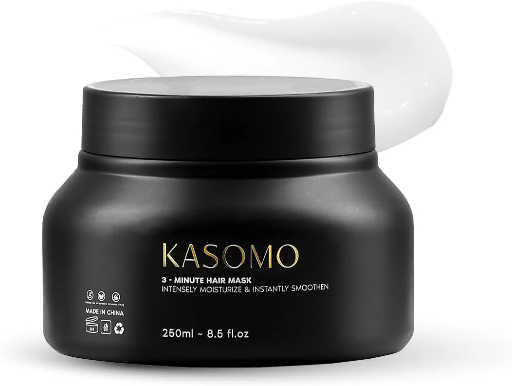 ماسک ترمیم کننده مو کاسومو، آبرسان عمیق حاوی کراتین هیدرولیز شده، برای موهای صاف تر، ضد شکستگی، موهای خشک و آسیب دیده (250 میلی لیتر)
