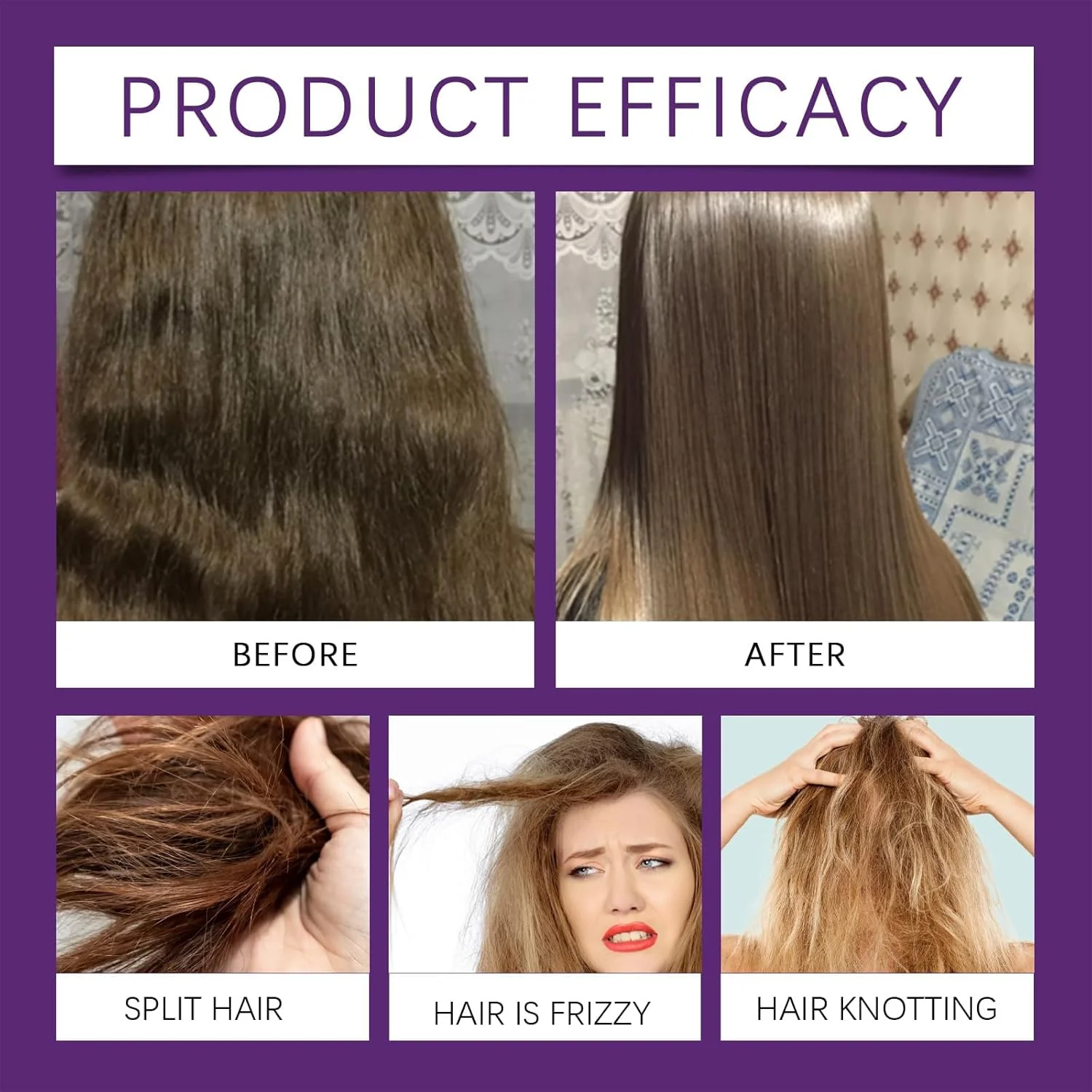 ماسک موی مغذی و ترمیم کننده عمیق – درمان حاوی کلاژن، کراتین و روغن آرگان برای موهای ضخیم، خشک، آسیب دیده یا رنگ شده، مجعد/موج دار