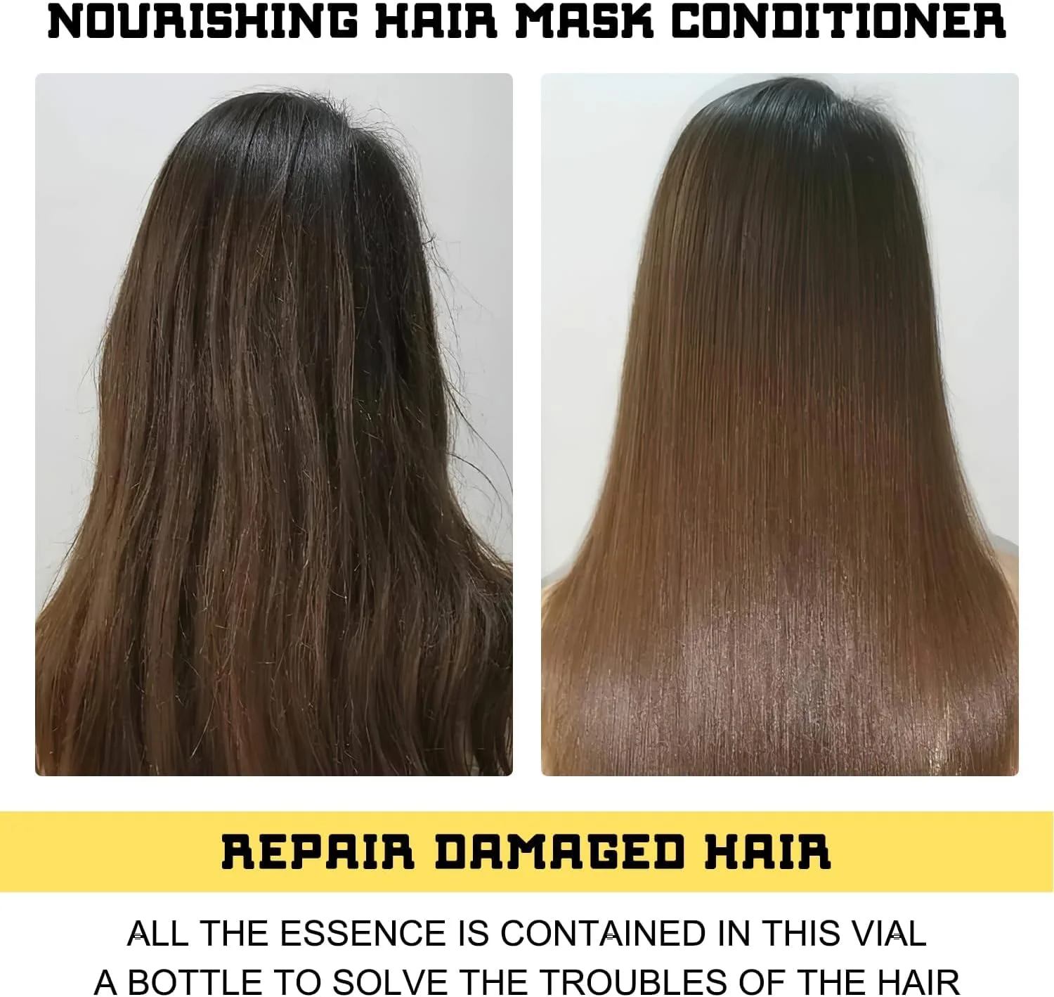 ماسک مو ترمیم کننده کراتین KASTWAVE، بسته 2 عددی نرم کننده ترمیم کننده عمیق با روغن آرگان و نارگیل، اسانس ماسک مو برای موهای خشک و آسیب دیده انواع مو، درمان برای موهای فر یا صاف و نازک