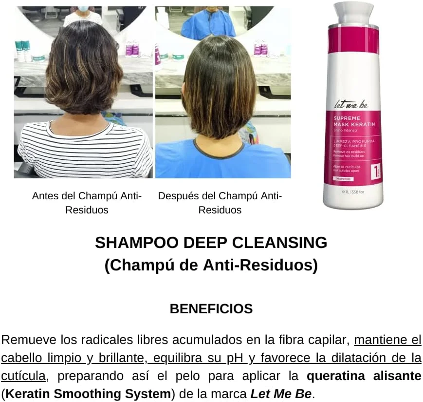 کیت ماسک کراتین مو لِت می بی Supreme، درخشش شدید، ضد وز، مراقبت از مو 2x1 لیتر / 2x33.8 fl.oz