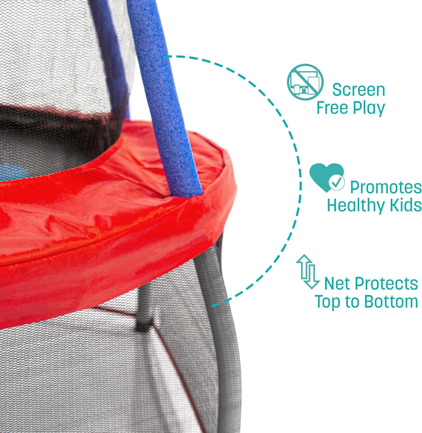 ترامپولین کوچک Skywalker با توری محافظ ترامپولین کوچک Skywalker با توری محافظ