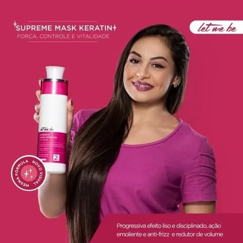 ماسک کراتین مو Let Me Be Supreme - درمان صاف کننده کراتین مو Let Me Be Supreme Liss Control 2 - برزیل - 1 * 1000 میلی لیتر