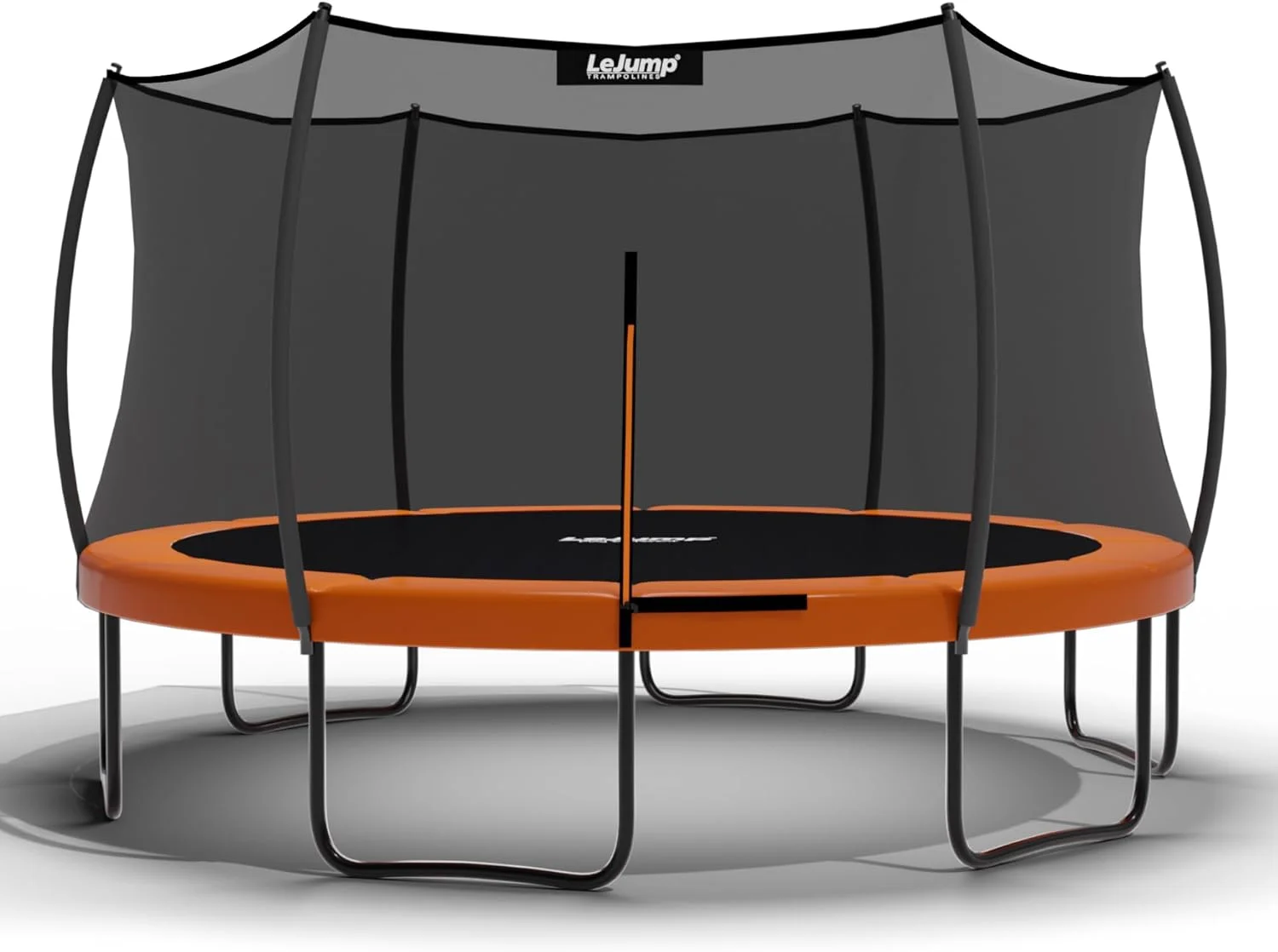ترامپولین های بدون فنر فضای باز LeJump در اندازه های 14، 12 و 10 فوت، دارای تاییدیه ASTM، ترامپولین بزرگ تفریحی با توری محافظ، بهترین انتخاب ترامپولین فضای باز برای بزرگسالان و کودکان
