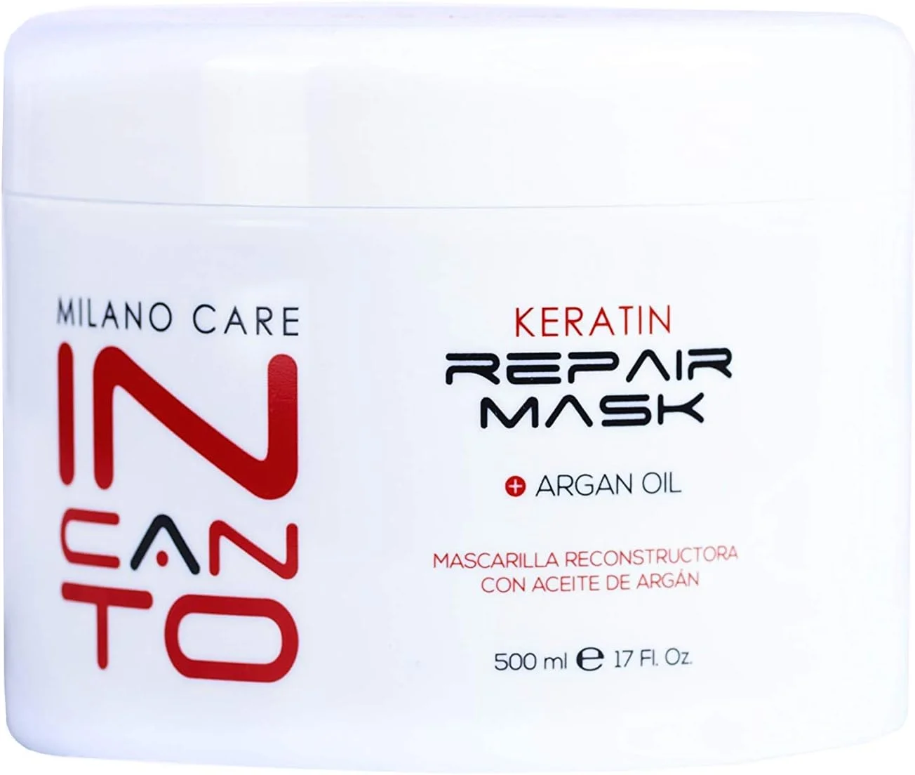 ماسک ترمیم کننده کراتین مو میلانو کر مدل Incanto - ماسک مو پروتئینی کراتین غنی شده با روغن آرگان - درمان تقویت کننده و ترمیم کننده مو بدون پارابن و سولفات برای موهای خشک یا آسیب دیده
