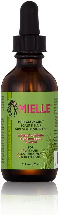 مجموعه هدیه شامپو تقویت کننده رزماری و نعناع MIELLE، ماسک تقویت کننده و روغن تقویت کننده مو و پوست سر رزماری و نعناع